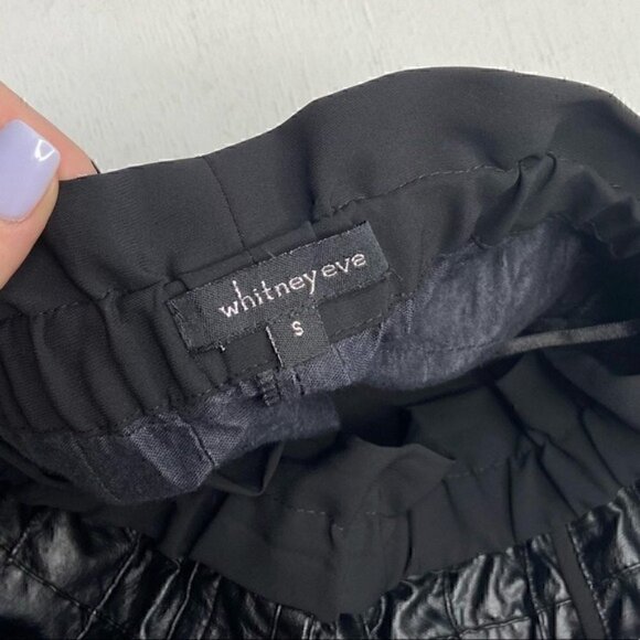 Whitney Eve Joshua Tree Faux Leather Shorts Sz S - Picture 6 of 8